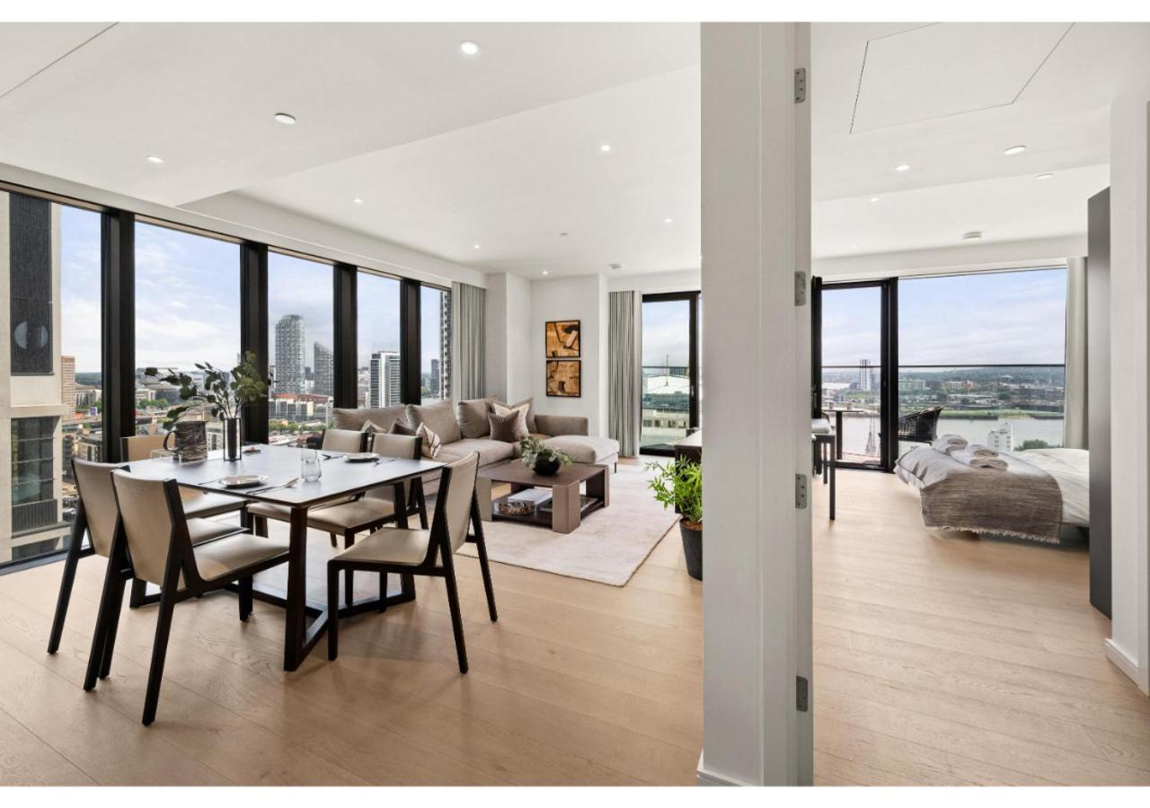 Elegant And Modern Apartments In Canary Wharf Right Next To Thames London Luaran gambar