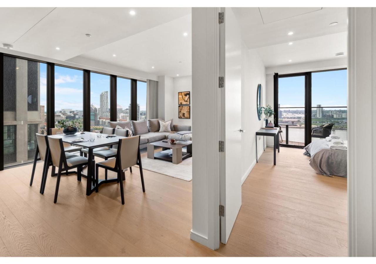 Elegant And Modern Apartments In Canary Wharf Right Next To Thames London Luaran gambar